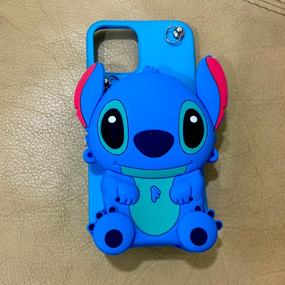 Stitch Phone Case, Used, For iPhone 12.